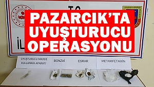 Pazarcık’ta uyuşturucu operasyonu