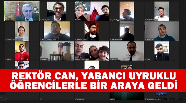 Rektör Can, Yabancı Uyruklu Öğrencilerle Bir Araya Geldi