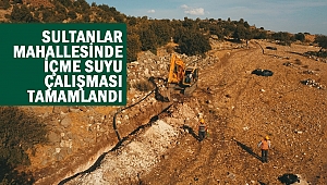 Sultanlar Mahallesinde İçme Suyu Çalışması Tamamlandı