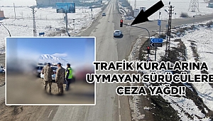 Trafik kullarına uymayan sürücülere ceza yağdı 