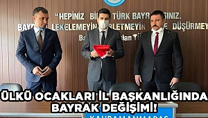 Ülkü Ocakları İl Başkanlığı’nda bayrak değişimi