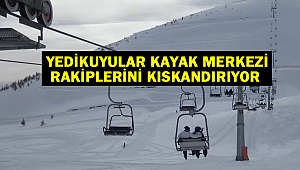 Yedikuyular Kayak Merkezi rakiplerini kıskandırıyor