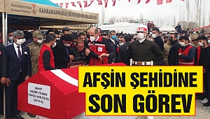 Afşin Şehidine Son Görev