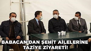 Babacan’dan şehit ailelerine taziye ziyareti