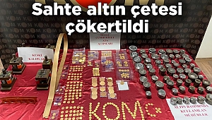 Darphanede basılması gereken altınları işyerinde bastılar 