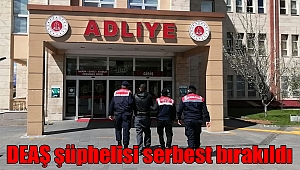 DEAŞ şüphelisi serbest bırakıldı 