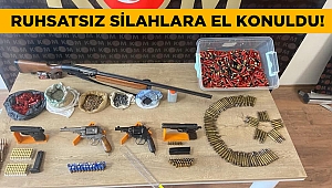 Kahramanmaraş’ta 27 adet ruhsatsız silaha el konuldu 