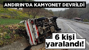 Kahramanmaraş’ta kamyonet devrildi: 6 yaralı 