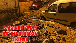 Kahramanmaraş’ta sağanak yağış hayatı olumsuz etkiledi 