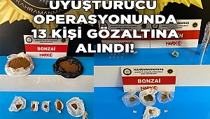 Kahramanmaraş’ta uyuşturucu operasyonu: 3 tutuklama