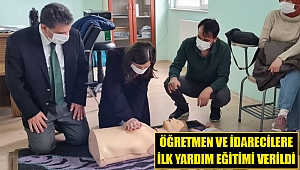 Öğretmen ve idarecilere ilk yardım eğitimi