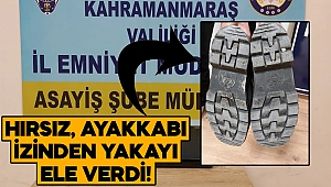 Polis hırsızı ayakkabı izinden yakaladı 