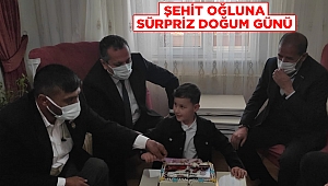 Şehit çocuğunun 7’nci yaşı kutlandı