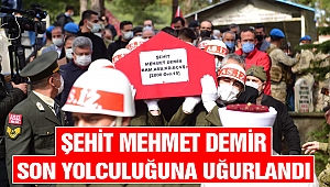 Şehit Mehmet Demir Son Yolculuğuna Uğurlandı