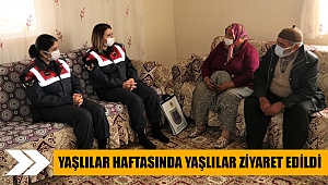 Yaşlılar Haftası'nda yaşlılar ziyaret edildi 