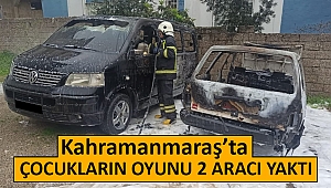 Çocukların oyunu park halindeki 2 aracı yaktı 