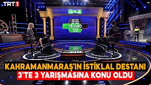 İstiklâl madalyalı şehir Kahramanmaraş, 3’te 3 Bilgi Yarışması’na konu oldu