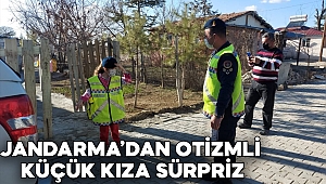 Jandarma’dan otizmli küçük kıza sürpriz 