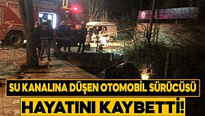 Kahramanmaraş’ta su kanalına düşen otomobil sürücüsü öldü 