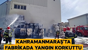 Kahramanmaraş’ta fabrikada yangın korkuttu 