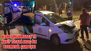 Kahramanmaraş’ta hafif ticari araç ile otomobil çarpıştı: 4 yaralı 