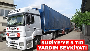Kahramanmaraş’tan Suriye’ye 5 tır yardım sevkiyatı 