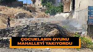 Çocukların oyunu mahalleyi yakıyordu 