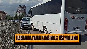 Elbistan’da trafik kazasında 3 kişi yaralandı 