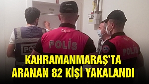 Kahramanmaraş’ta Aranan 82 Kişi Yakalandı