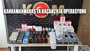 Kahramanmaraş’ta kaçakçılık operasyonu 