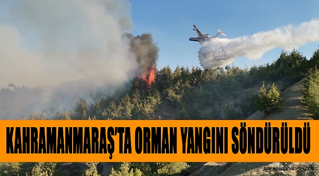Kahramanmaraş’ta orman yangını söndürüldü