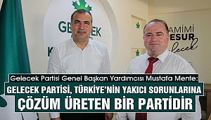Mente: Gelecek Partisi, Türkiye’nin yakıcı sorunlarına çözüm üreten bir partidir
