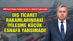 Prof. Dr. Yardımcıoğlu: Dış Ticaret Rakamlarındaki İyileşme Küçük Esnafa Yansımadı!