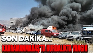 Kahramanmaraş'ta hurdalıkta yangın 