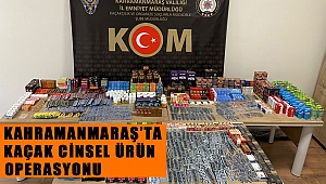 Kahramanmaraş’ta kaçak cinsel ürün operasyonu 