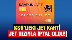 KSÜ'deki Jet Kart Jet Hızıyla İptal Oldu