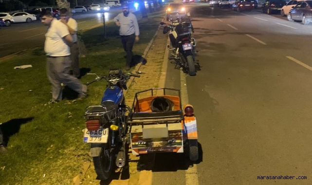 Alkollü sürücü otomobile arkadan çarptı