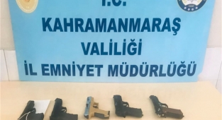 Kahramanmaraş’ta 19 silah ele geçirildi 