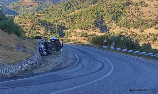 Kahramanmaraş’ta minibüs devrildi: 2 yaralı