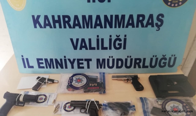 Kahramanmaraş’ta yasa dışı 29 silah ele geçirildi