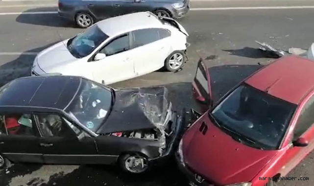 Kahramanmaraş’ta zincirleme kaza: 5 yaralı