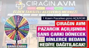 Çırağın AVM’den Pazarcık açılışında binlerce bedava hediye!