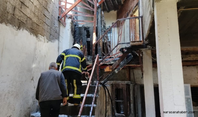 Kahramanmaraş’ta ahşap evde yangın