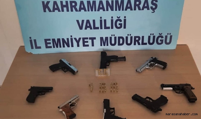 Kahramanmaraş’ta yasa dışı 14 silah ele geçirildi