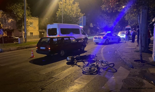 Otomobil elektrikli bisiklete çarptı: 1 yaralı