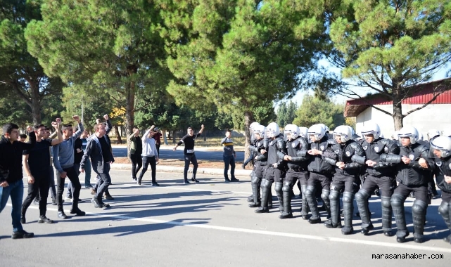 Kahramanmaraş’ta TOMA’lı tatbikat