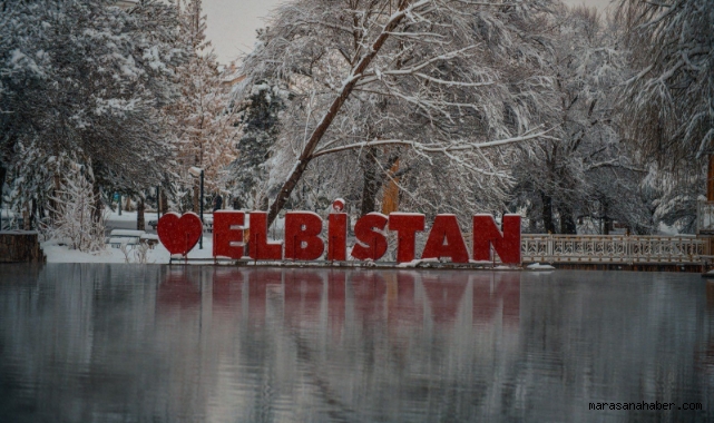 Elbistan'a yılın ilk karı düştü