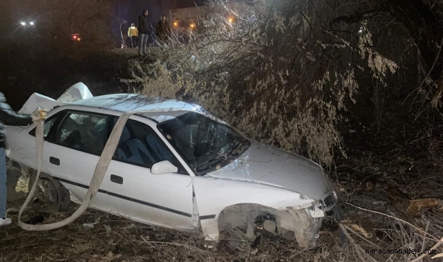 Kahramanmaraş’ta otomobil şarampole uçtu: 5 yaralı
