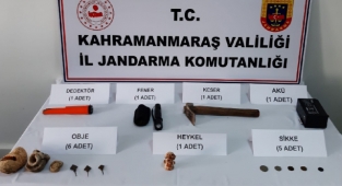 Kahramanmaraş'ta tarihi eser operasyonu: 3 gözaltı