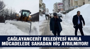 Çağlayancerit Belediyesi Karla Mücadelede Sahadan Hiç Ayrılmıyor!
